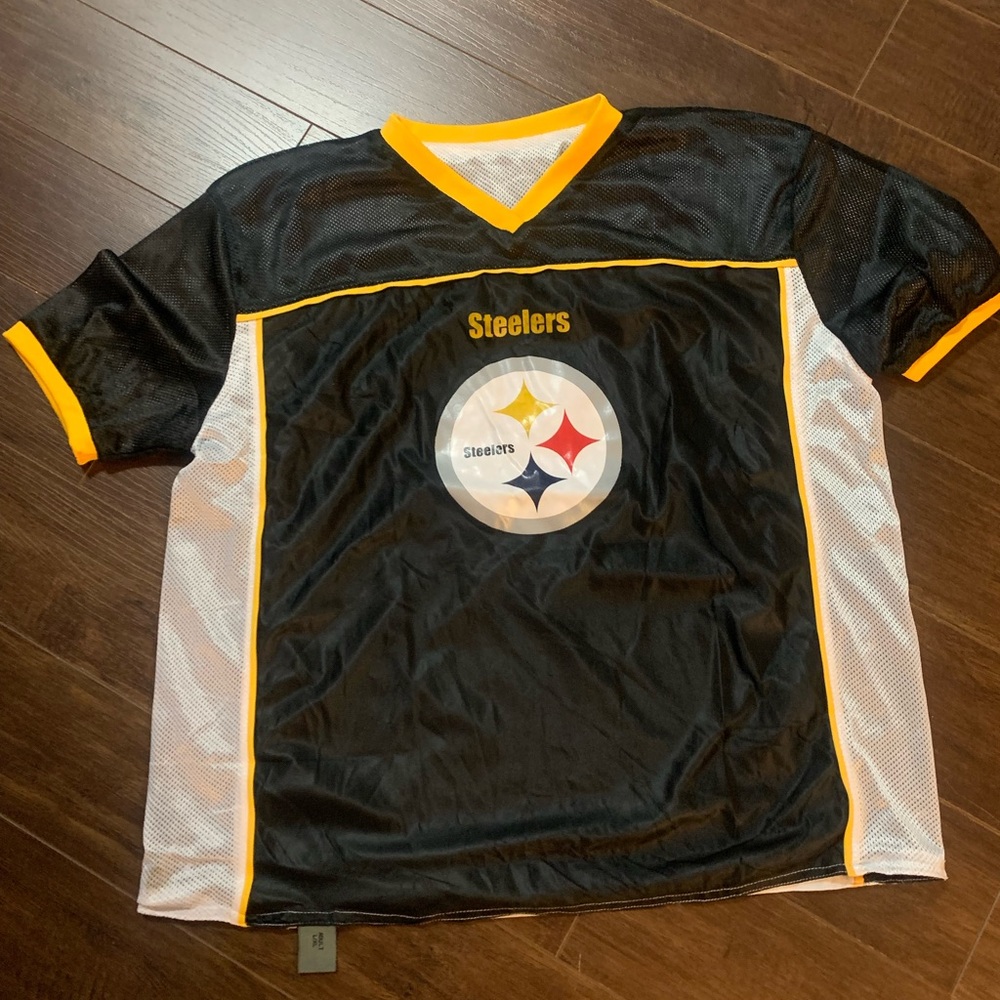 Steelers Black and Yellow Jersey size large